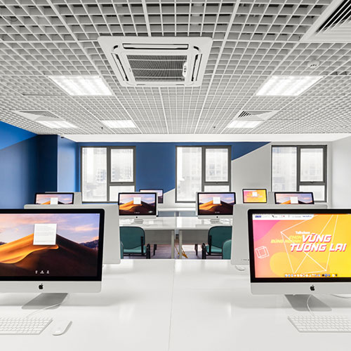 Professional education environment with international standard facilities