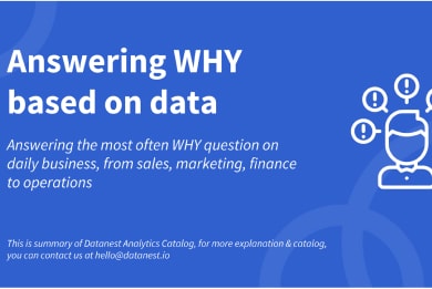 Answering WHY based on data