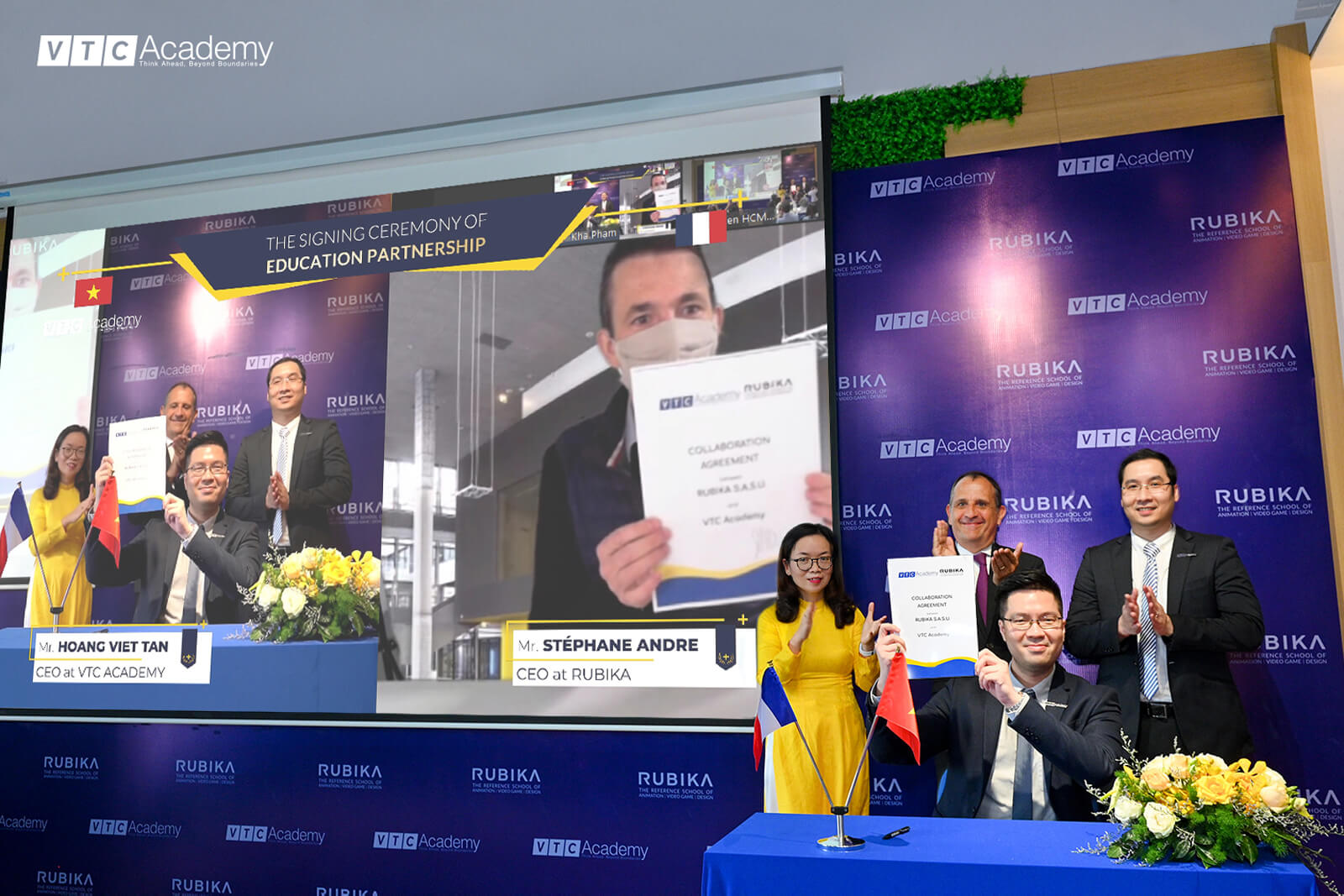 Review VTC Academy: VTC Academy ký kết thỏa thuận hợp tác giáo dục cùng Viện Thiết kế quốc tế RUBIKA (Pháp) 9 ky ket rubika vtc academy 3