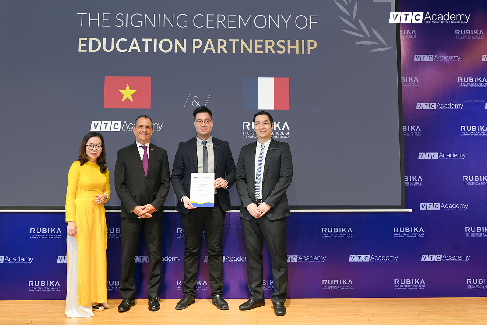 Review VTC Academy: VTC Academy ký kết thỏa thuận hợp tác giáo dục cùng Viện Thiết kế quốc tế RUBIKA (Pháp) 10 ky ket rubika vtc academy 4