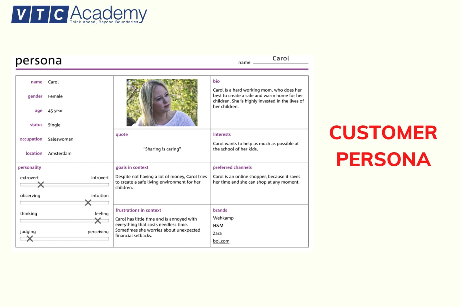 customer persona