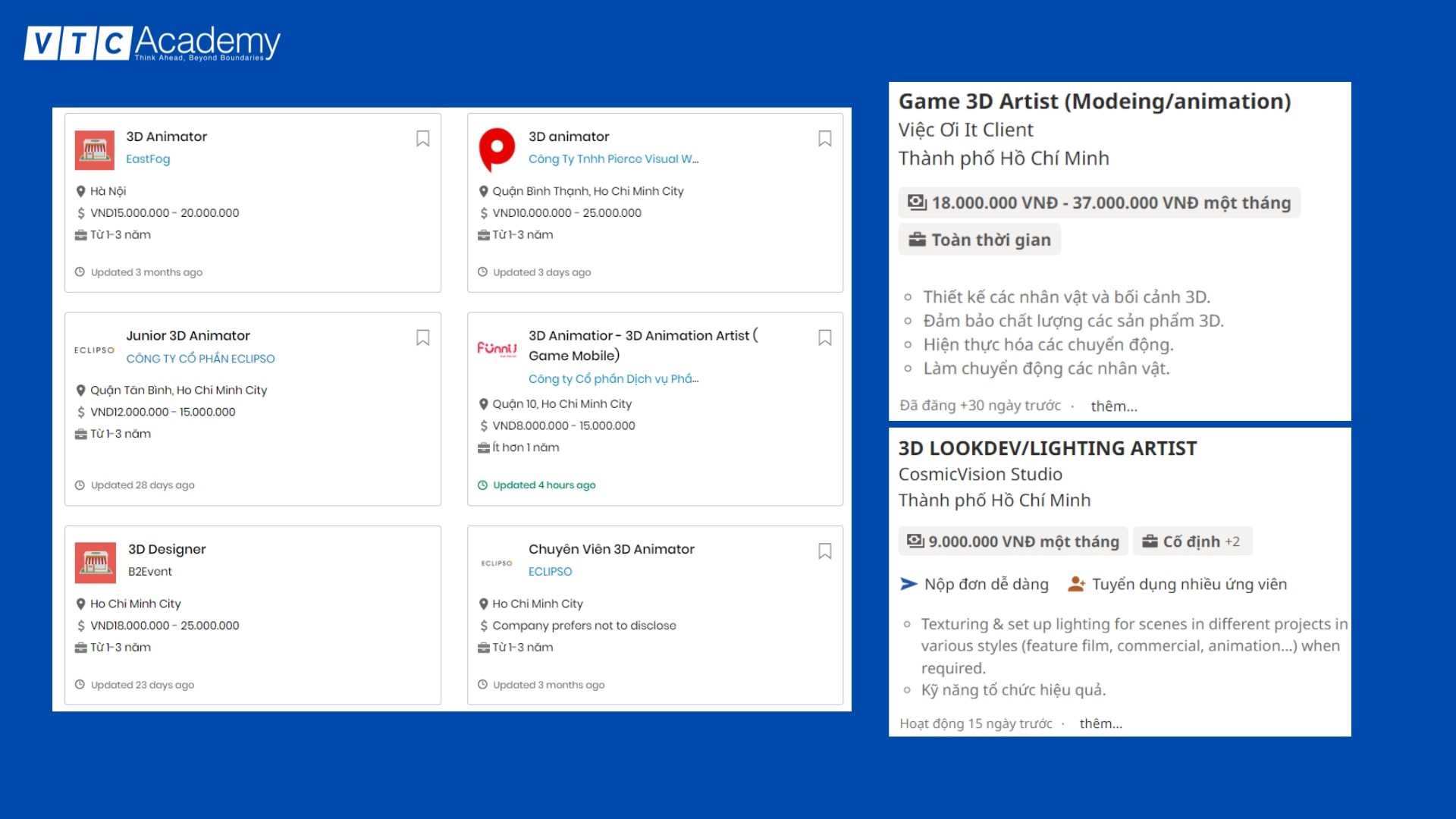 3D Animation là gì? Chi tiết công việc của 3D Animator 4 mức lương 3D animator
