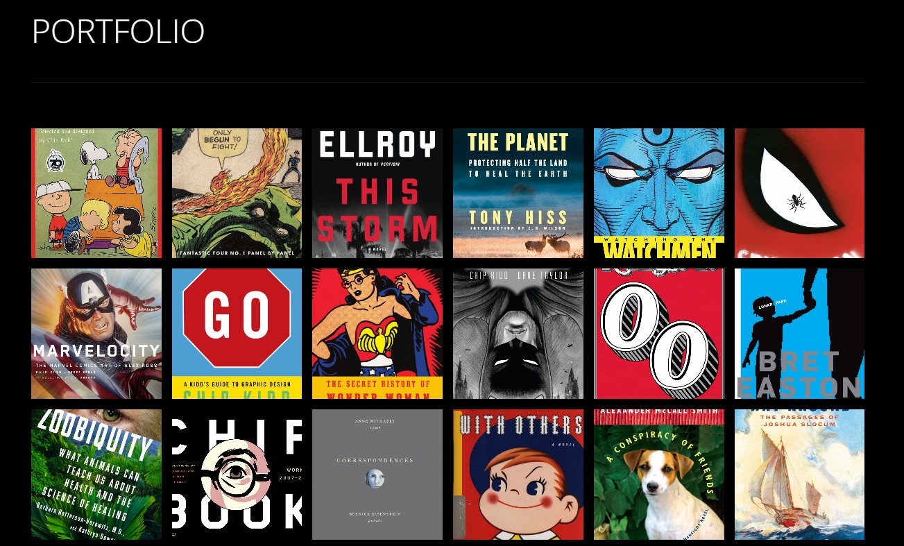 Portfolio là gì? 4 bước tạo ra một Portfolio ấn tượng và chuyên nghiệp 13 portfolio-chip-kidd-1