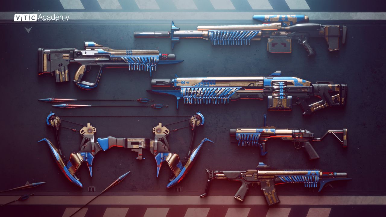 Concept Art là gì? Tất tần tật chi tiết về Concept Art 7 weapon-and-asset-design