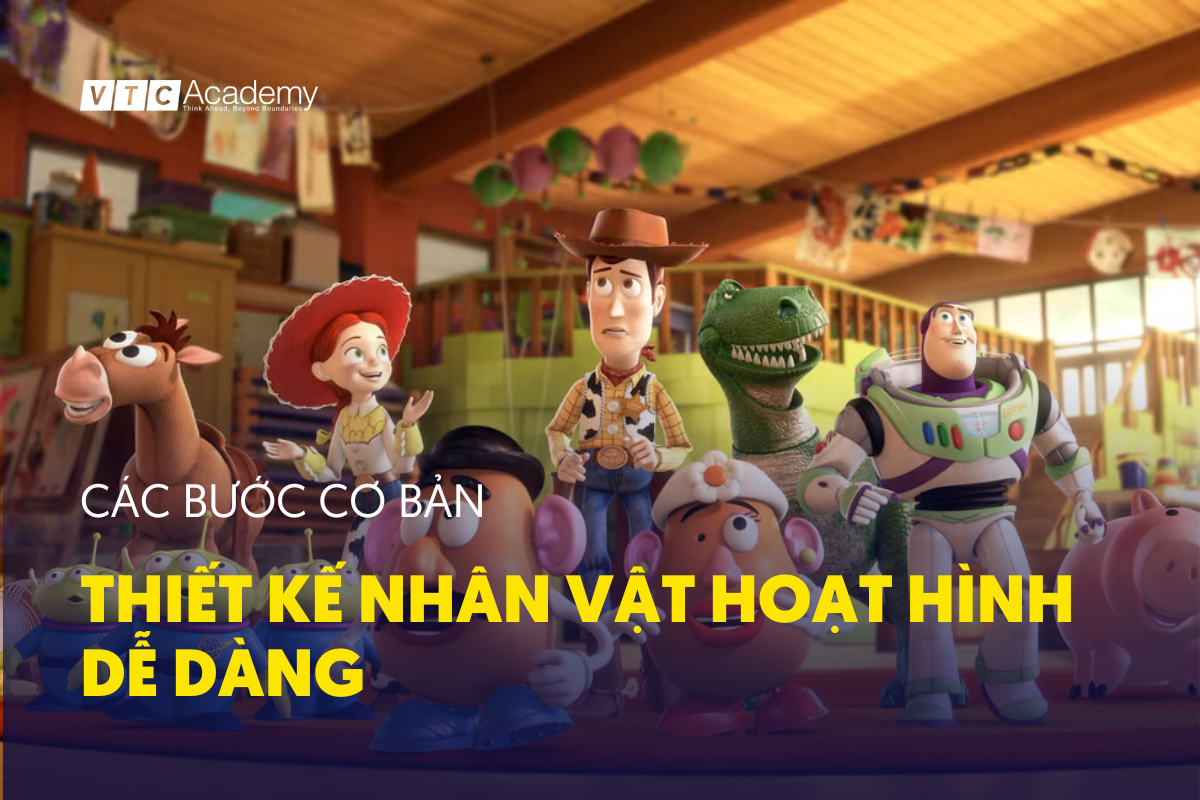 các bước thiết kế nhân vật hoạt hình