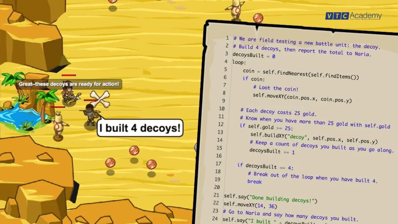Top 10 web tạo game miễn phí tốt nhất hiện nay 7 CodeCombat - Học lập trình qua game nhập vai
