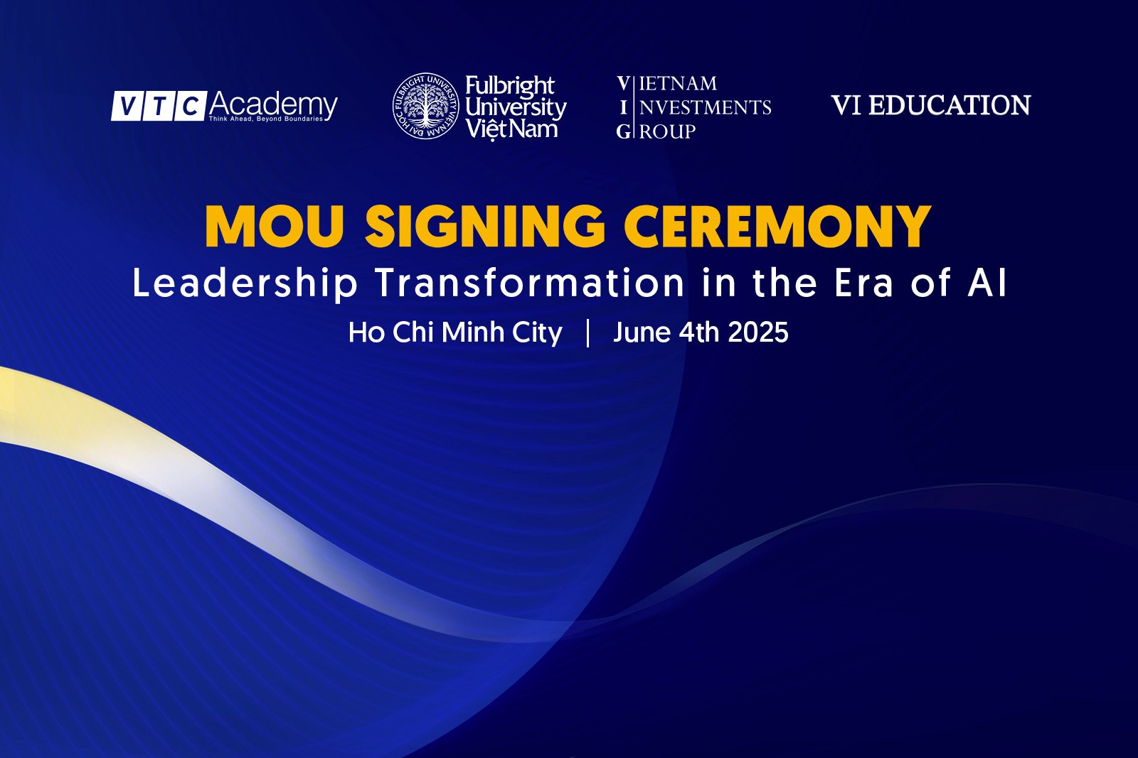 The MOU Signing Ceremony: Leadership transformation in the era of AI