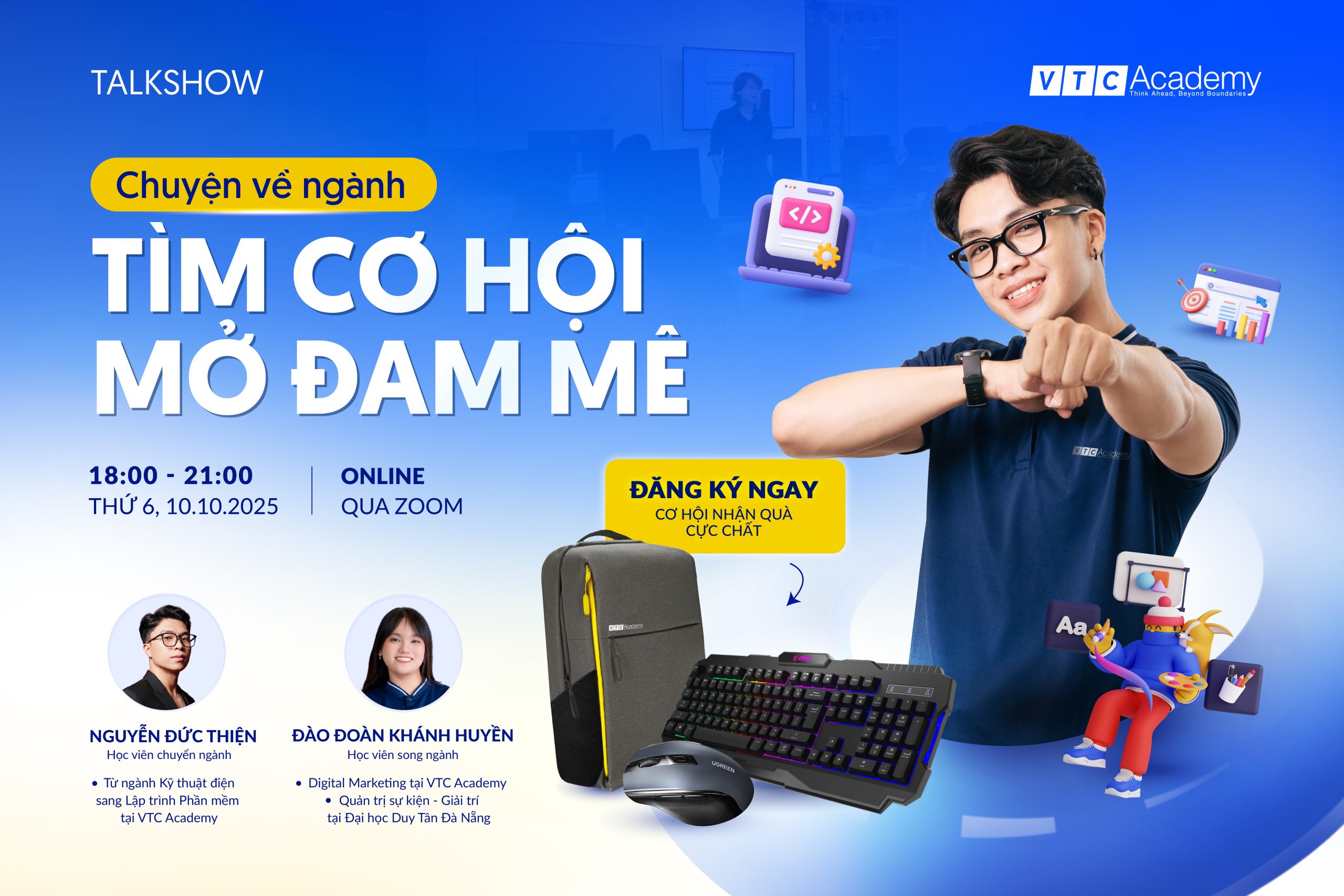 TALKSHOW ONLINE [CHUYỆN VỀ NGÀNH: TÌM CƠ HỘI, MỞ ĐAM MÊ