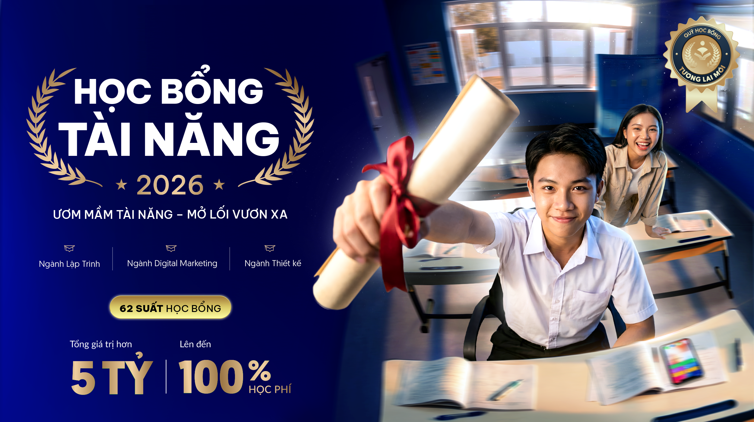 VTC ACADEMY CHÍNH THỨC CÔNG BỐ HỌC BỔNG TÀI NĂNG 2026: Mở cánh cửa vươn xa trên con đường theo đuổi đam mê dành cho thế hệ tài năng trẻ